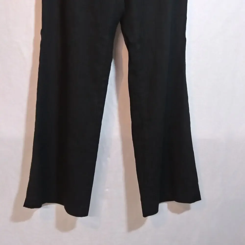 Banana Republic Martin Fit Linen Pants Charcoal Gray Size 6